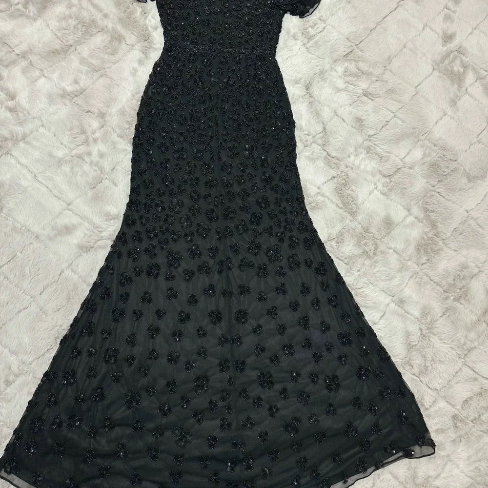 Mac Duggal Black Sequin Maxi Dress - Picture 5 of 6